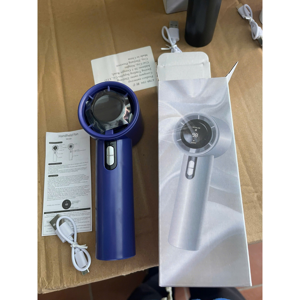 Quạt Cầm Tay Turbo Tốc Độ Gió Cực Mạnh, Làm Mát Nhanh Dùng Lên Đến 8H | BigBuy360 - bigbuy360.vn