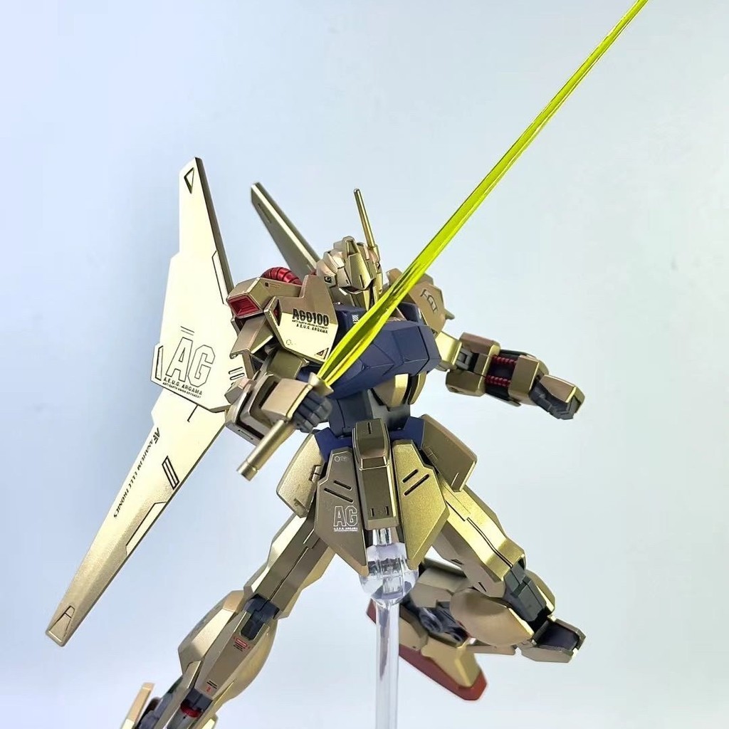 WMH Có Hàng JMS HG 1/144 Hyaku Shiki Sơn Xịt Màu Vàng Champagne với Đế và Decal Bộ Mô Hình Gundam Đồ