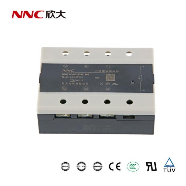 Rơ-le Trạng Thái Rắn NNG1-3/032F-38 XinDa - 10A-120A, DC-AC, Điều Khiển Tải Lớn, Kèm Tản Nhiệt & Quạ