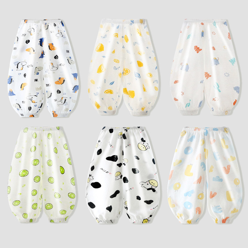 Quần chống muỗi trẻ em 100% cotton thoáng mát - Quần dài mùa hè mềm mại, nhẹ nhàng, thấm hút tốt