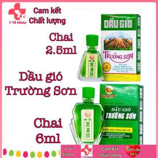 Dầu gió Trường Sơn 2.5ml, 6ml dùng trong trường hợp cảm, ho, sổ mũi, nhức đầu... y tế kitoto