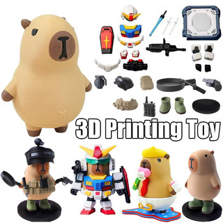  Hoạt Hình Capybara Bé Phong Cách PUBG 3D In Đồ Chơi Capybara RX-78-2 Nam Châm Hấp Phụ Phiên Bản Đồ Chơi Mô Hình Cho Trẻ Em Quà Tặng 
