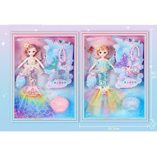 ĐỒ CHƠI BÚP BÊ NÀNG TIÊN CÁ CÓ KHỚP MẶC ĐẦM KIM SA XINH XẮN DỄ THƯƠNG QUÀ TẶNG CHO BÉ GÁI