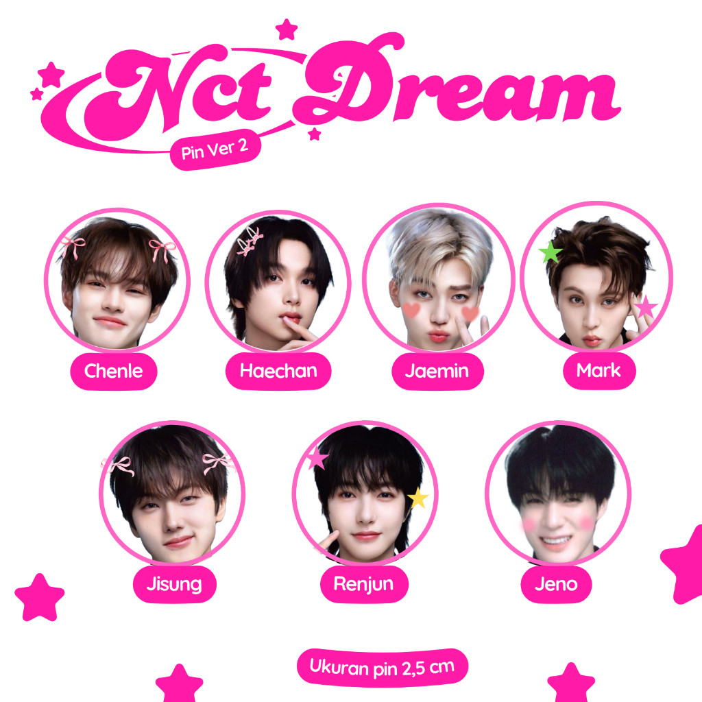 HUY HIỆU TRÒN ⭐️ Pin NCT Dream - Kích Thước 58mm - Ghim KPOP / Ghim Cài IDOL [ FREESHIP ]