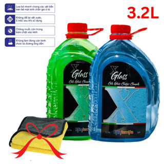  Dung Dịch Rửa Kính Xe Ekokemika XGlass Classic 3,2L Rửa Kính Siêu Cấp Chống Bám Nước Mưa Làm Sạch Trong Kính Tặng 1 Khăn 