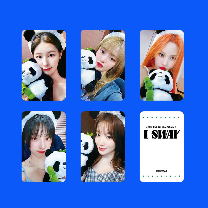 5 Cái / bộ GIDLE I SWAY Lomo Card MAKESTAR LINE FRIENDS KBS Photocards (G) I-DLE YUQI MINNIE SHUA MI