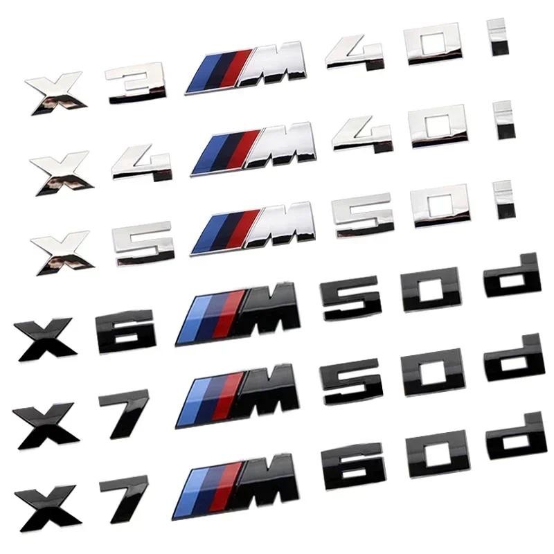 Dành Cho Xe BMW X3M X4M X5M X6M X7 M điện cũ biểu tượng huy hiệu logo 40i 40d 50i 50d 60d 60i ABS Lo