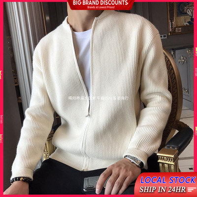 M-3xl Áo Len Nam Thu Đông Mới Dày Phong Cách Nhật Bản Áo Khoác Cổ Chữ V Áo Len Cardigan Phong Cách Quý Ông Văn Phòng Kinh Doanh Thường Ngày Đẹp Trai Hợp Thời Trang Áo
