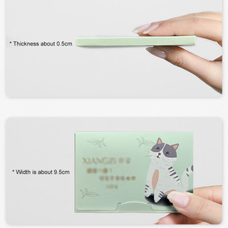 🍓100 tờ mặt lanh giấy thấm dầu giấy thấm dầu trà xanh than tre