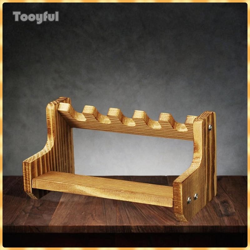 Giá đỡ mô hình súng cầm tay bằng gỗ Nhẹ Dễ lắp ráp Súng cầm tay Mini năm khe