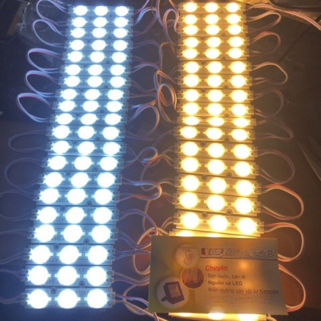 Led hắt 3 bóng mắt lồi điện 12v ( vỉ 20 bóng)