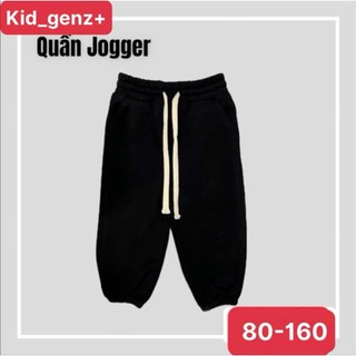  Quần nỉ joger trơn bé trai  bé gái  quần nỉ bo ống trẻ em unisex  kid_genz 