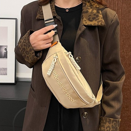 Túi đeo chéo ngực thêu, unisex, thời trang cao cấp, túi đeo chéo ngực đa năng