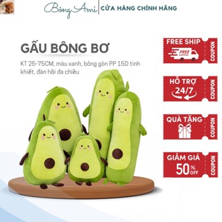  Gấu bông trái bơ tròn gấu ôm quả bơ siêu mềm thú nhồi bông cao cấp 