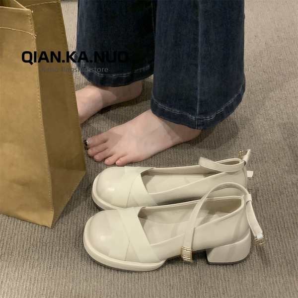 giày cao gót lolita giày lolita đế cao giày lolita nữ Làn gió buổi tối nhẹ nhàng giày đơn giày nữ 20