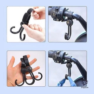 [SHgeZm] al Xe đẩy em bé Móc đôi Giỏ hàng Khóa túi Móc ghế sau ô tô Phụ kiện đa năng [MỚI]