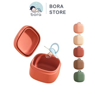 Hộp đựng ti giả, núm ti silicon cho bé cao cấp, tiện lợi chống bụi an toàn cho bé sơ sinh