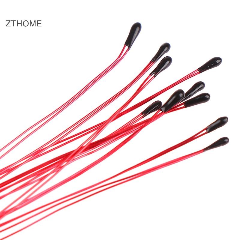 Zthome 10 CÁI Điện trở nhiệt điện trở NTC MF52B 10K 100K Đầu dò Dây đeo B3470 B3380 B3950 B3435 B 42