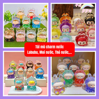   Túi Mù Siêu Bự  Túi Mù Nước Labubu Thỏ Nước Moi Nước Mộng Nước Trong Suốt - Charm Nước Decor Trang Trí Quà Tặng 