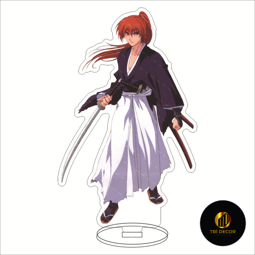 Móc Khoá, Mô Hình Standee Anime Rurouni Kenshin HIMURA KENSHIN Trang Trí Bàn Học