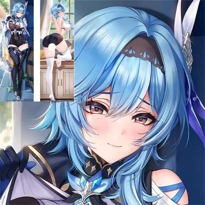 Genshin Impact Eula Dakimakura Hai Mặt In Anime Cosplay Phụ Kiện Tùy Chỉnh Mềm Ném Gối