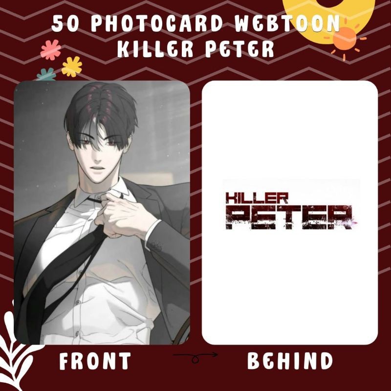 [ 50 Thẻ ] Bộ Sưu Tập Photocard PETER WEBTOON KILLER - In 2 Mặt - Card Bo Góc Lomo Anime / Manga