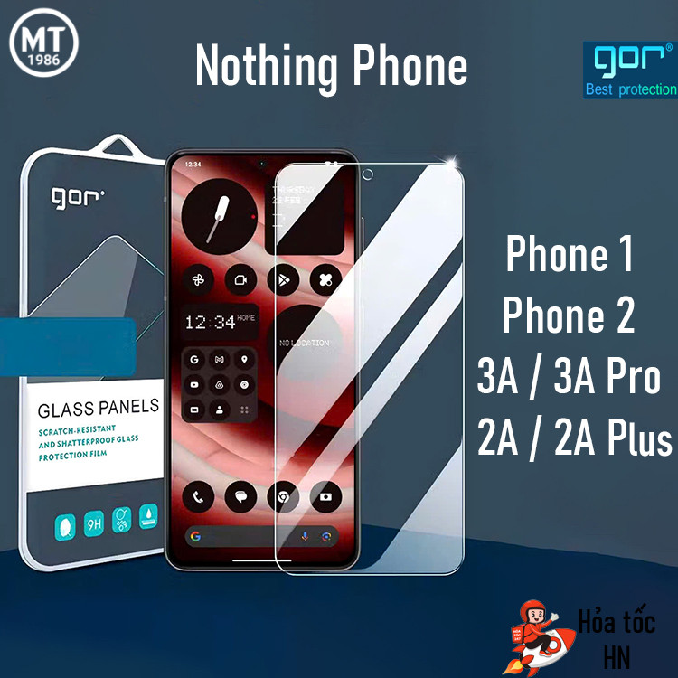 Kính Cường Lực Nothing Phone 3/ 3a/ 3a Pro/ 2a/ 2a Plus Nothing Phone 2/ 1 Trong Suốt, Không Viền Đe