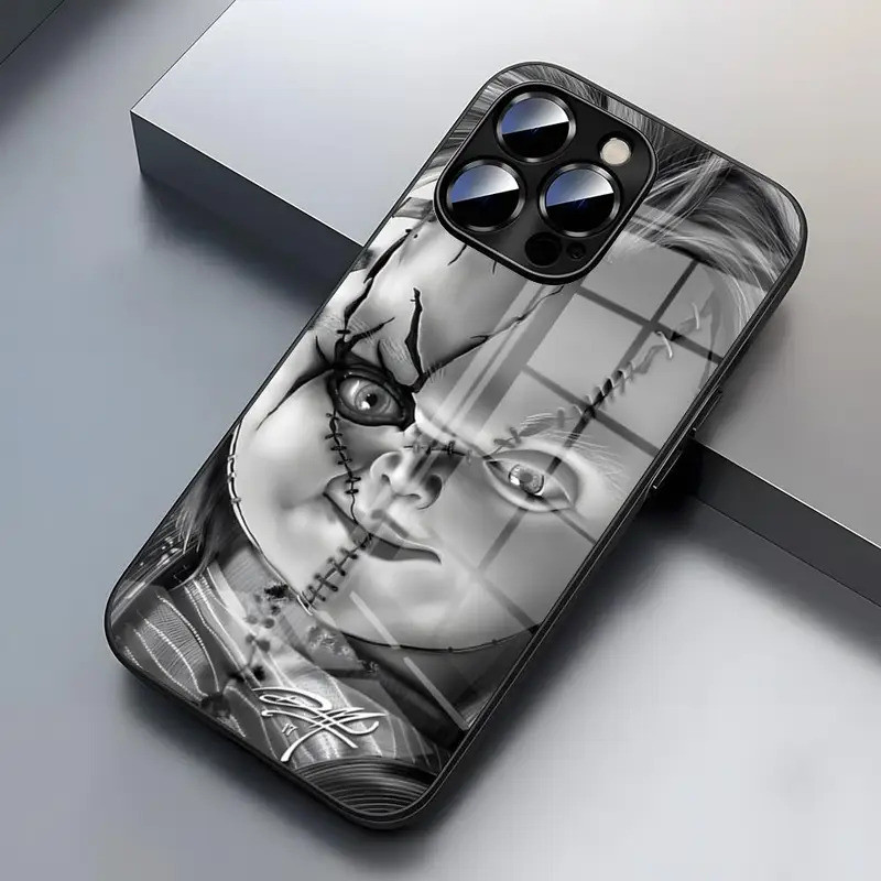 BK-1 Chucky Doll Phim Kinh Dị Ốp Lưng Điện Thoại IPhone 17,15 Pro 16 17,25 14 13 12 11 Mini X XS XR 