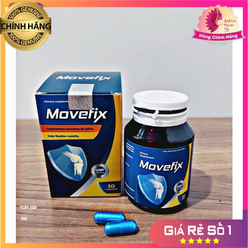 [COMBO 3 HỘP] MOVEFIX VIÊN UỐNG ĐẨY LÙI VIÊM NHỨC XƯƠNG KHỚP, BỔ SUNG SỤN KHỚP THẦN TỐC HIỆU QUẢ AN TOÀN HỘP 30  VIÊN
