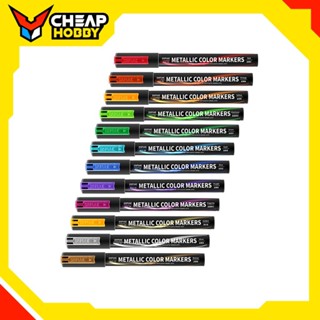 Dụng Cụ DSPIAE Bút sơn mô hình Gundam MKA màu ánh kim 2 đầu có thể thay đổi ngòi 0.5/2.0 mm