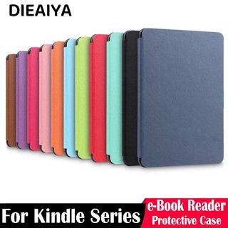 DIEAIYA M2L3EK C2V2L3 Folio Cover, Da chống trầy xước 6-6,8 inch e-Reader, Ultra Slim Auto Sleep / Wake 10 / 11th Generation Smart Funda cho Kindle Paperwhite 1 / 2 / 3 / 4 / 5