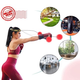 Tập thể dục Boxing Reflex Ball Độ khó tập thể dục với rèn luyện tốc độ ban nhạc đầu H9w8