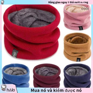 Khăn Unisex Phong Cách Mùa Đông Chải Dày Ấm Sinh Viên Phiên Bản Hàn Quốc Phù Hợp Với Cổ Áo Ngoài Trời Giải Trí Đi Xe Đạp Yếm