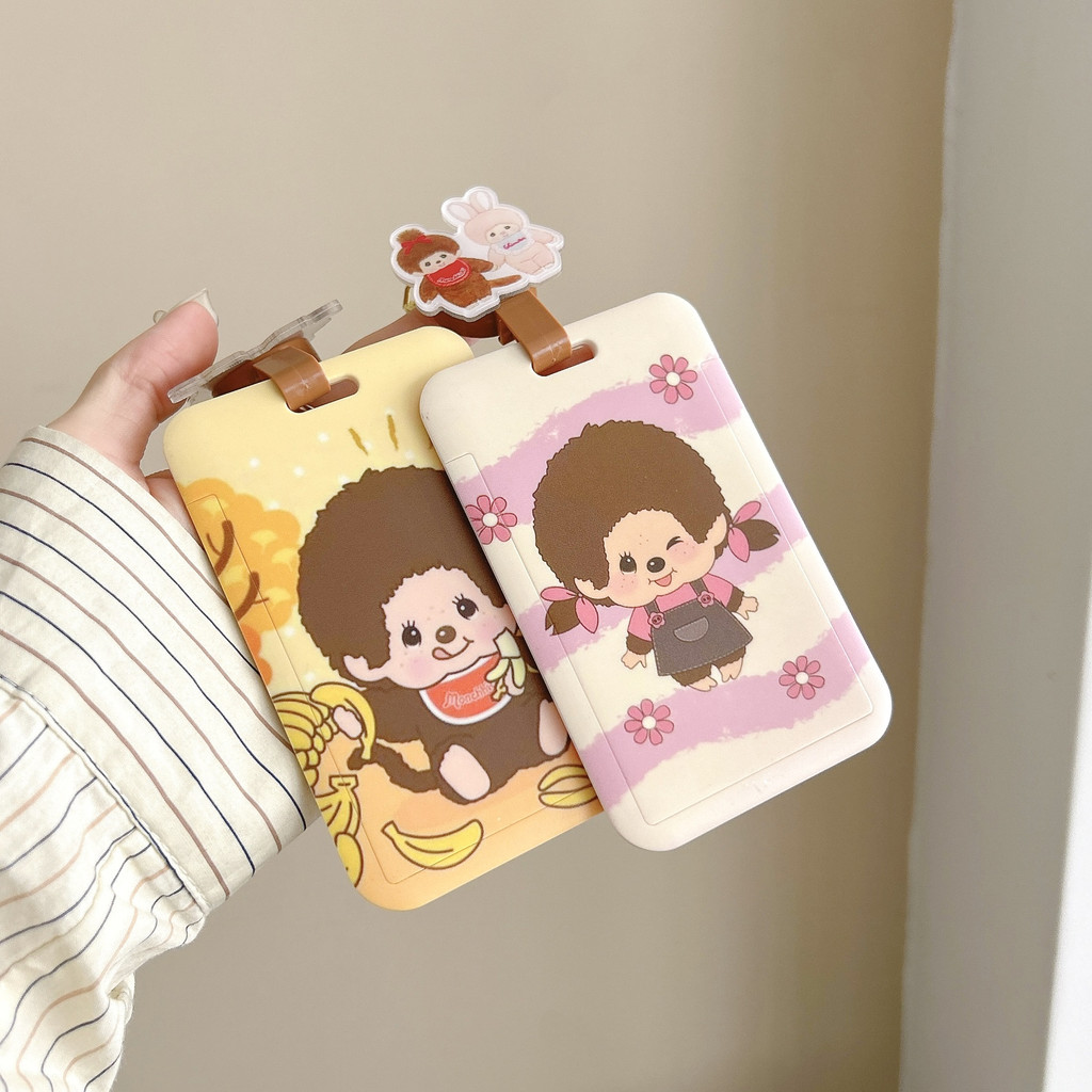 Monchhichi Móc Khóa Đựng Thẻ Ezlink Đựng Thẻ Có Thể Thu Vào Dây Buộc Thẻ Trường Thẻ Túi Mặt Dây Chuy