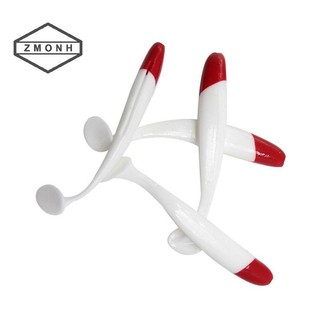 Zmonh 5 Chiếc Silicon Nhân Tạo Giun Mềm Mồi Wobblers Bass Cá Chép Bay Mồi Câu Cá * Mới