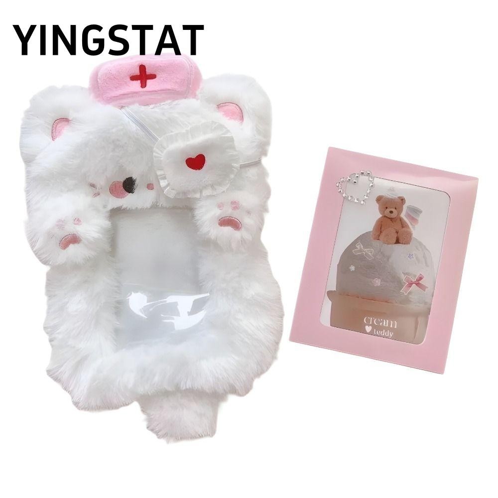 YINGSTAT Sang Trọng Photocard, Hộp Đựng Thẻ Sinh Viên Dễ Thương Photocard, Phim Hoạt Hình Thời Trang Thần Tượng Hình Ảnh Bảo Vệ Túi Móc Khóa Thẻ Cửa Xe Buýt Tay Áo