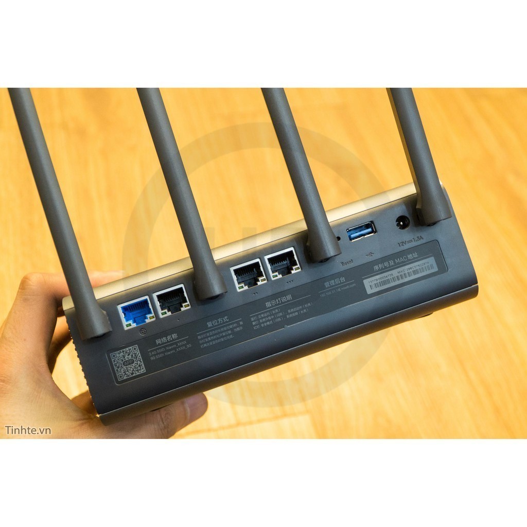 Cũ  - Router Wifi Xiaomi R3P Pro, cấu hình khủng, 4 Anten độ nhạy cao - 2 băng tần (2.4GHz & 5GHz )h
