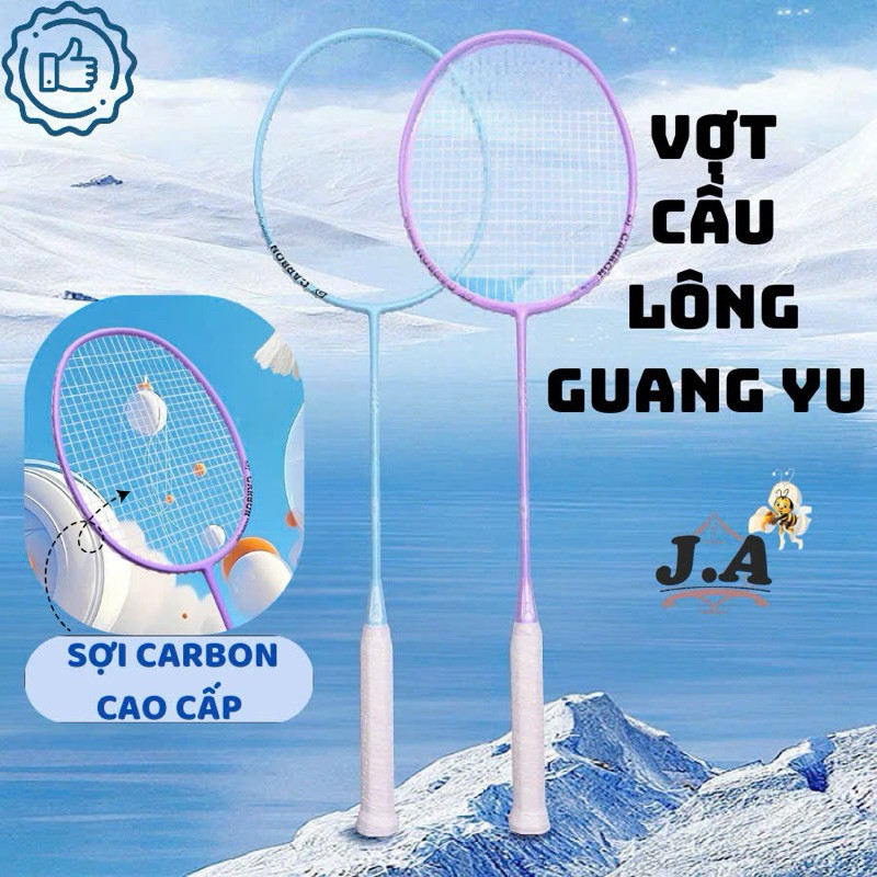 Vợt Cầu Lông GUANGYU Sợi Carbon Cao Cấp, Siêu Nhẹ Chất Lượng Cao Cho Dành Cho Mọi Lứa Tuổi, Vợt Cầu 