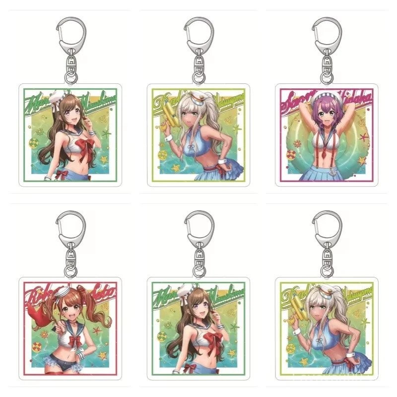 Nhân vật ghép hình phù rể d4dj hot Nhật Bản cùng nhau móc khóa Acrylic hóa t