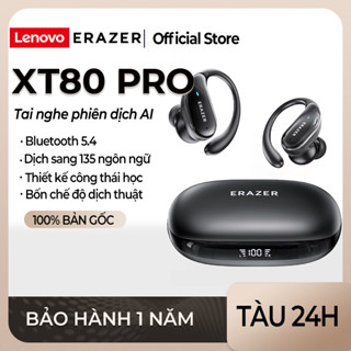 Lenovo ERAZER XT80 PRO Tai Nghe Phiên Dịch Tai nghe dịch AI Tai nghe Bluetooth Tai nghe thể thao Tai nghe Bluetooth 5.4 micrô Tai nghe nhét tai Chống ồn Chống ồn ASMR tai nghe Tai nghe stereo Tai nghe treo