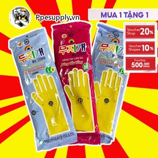 Bao tay cao su rửa chén✅Giá sỉ✅ Bao tay Cầu Vồng, nhiều màu, bao tay rửa bát, 32cm - PPESupply