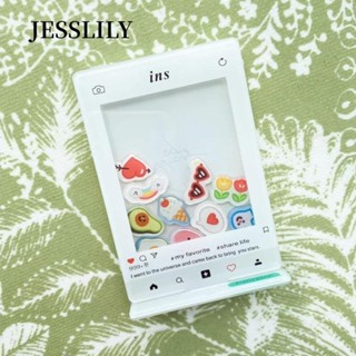 JESSLILY    Khung ảnh Mini  Fujifilm Instax, Màn hình ảnh nghệ thuật Khung Acrylic dọc, Khung phim Mini đầy màu sắc trang trí máy tính để bàn 3 inch