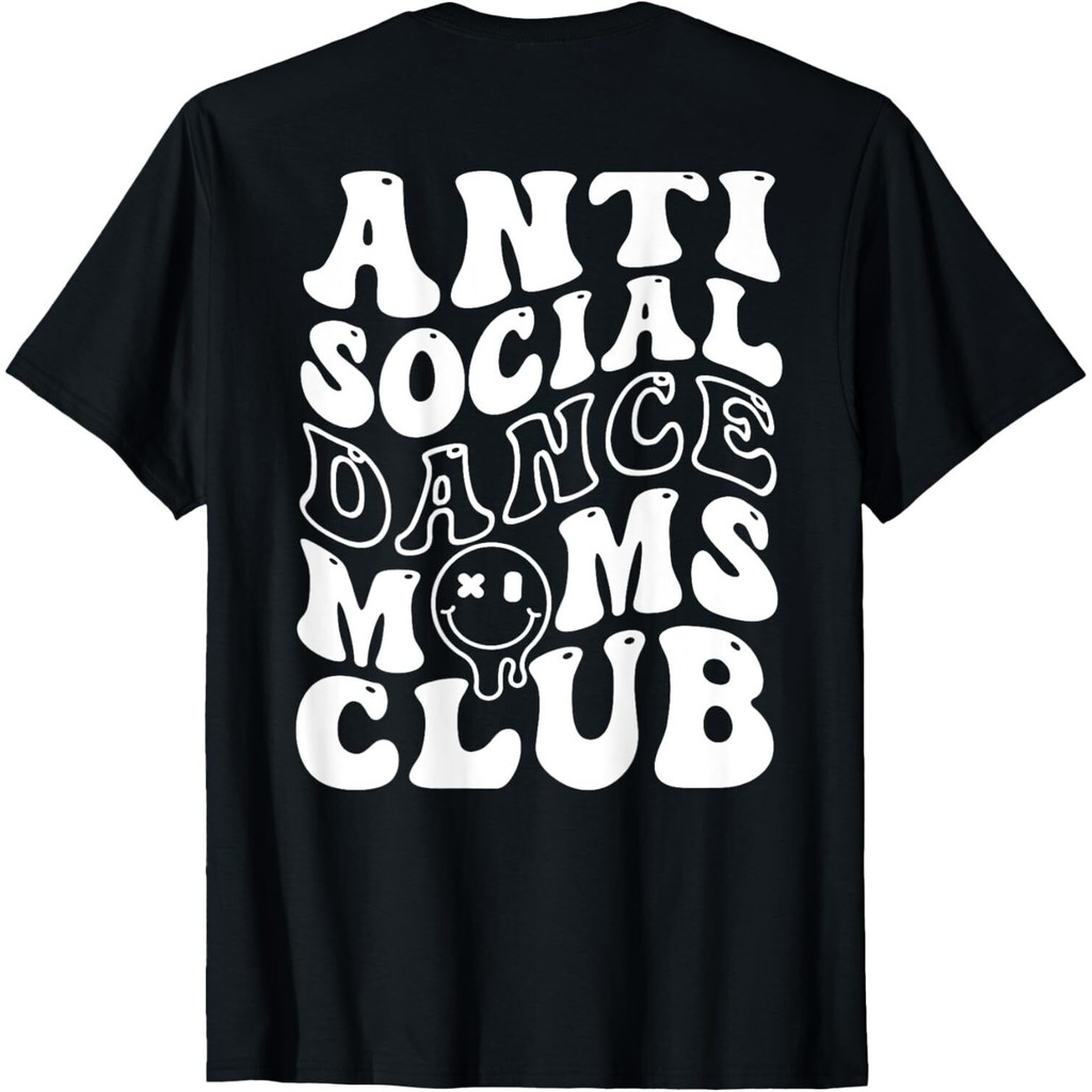 Anti Social Dance Moms Club Groovy Cheer Dance Mama Áo thun