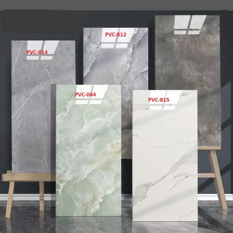 freeship COMBO 100 tấm miếng dán tường phủ nhựa PVC 3D  kích tấc 60x30cm tráng nhôm mặt sau xốp dán ốp tường pvc