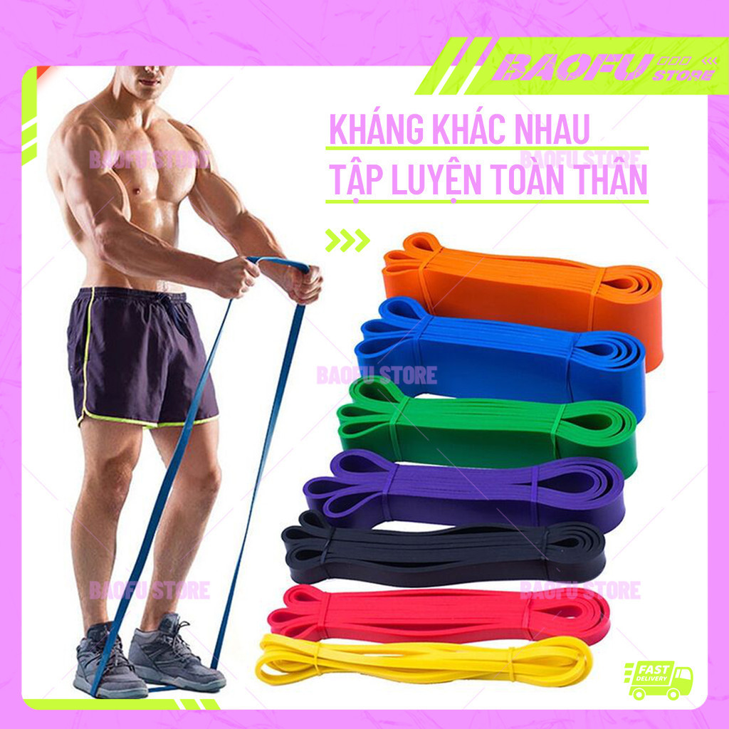 Dây kháng lực power band tập yoga, gym