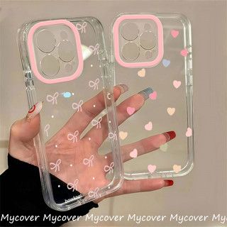 Vỏ tình yêu màu nơ Tương thích cho iPhone 13 12 16 15 14 11 Pro Max Vỏ điện thoại cho iPhone 16E X Xr Xs 6 8 7 Plus SE 2020 Vỏ bảo vệ trong suốt ống kính trọn gói