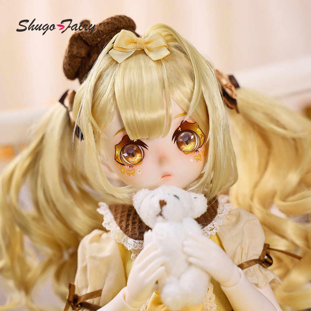Búp Bê Bjd 1 / 4 Makoto B Pudding Cupcake Giả Hiển Thị ShugaFairy Anime Mặt Bóng Khớp Búp Bê Quà Tặn