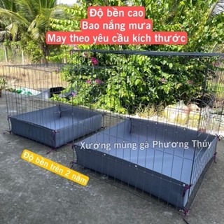 KHAY VẢI chuồng gà đựng cát Ngoài Trời thoát nước nhanh [có đóng nút chắc chắn]