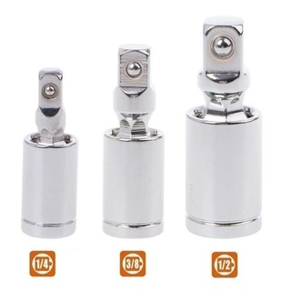 Universal-Joint 360°Ratchet Angle Extension Bar Socket Adapter 1/4 3/8 1/2