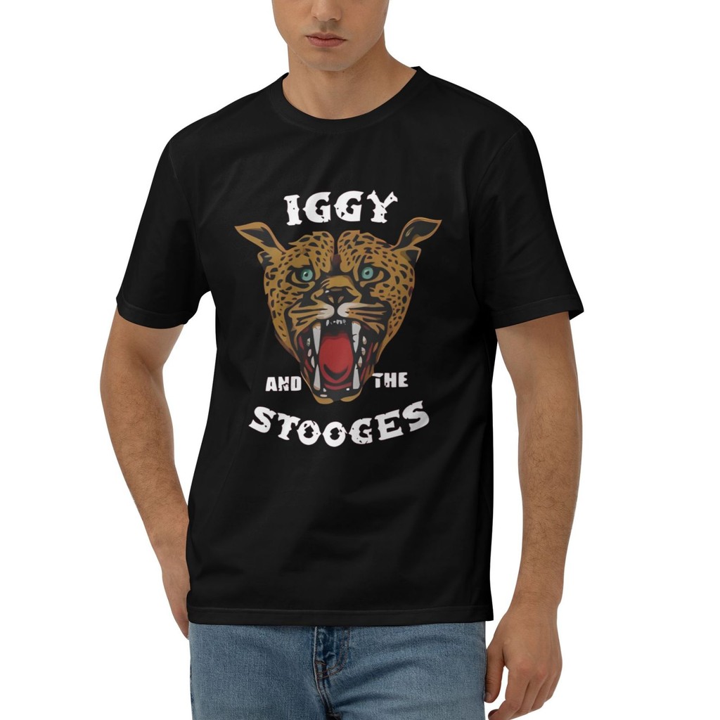 Thiết kế nam Áo thun ngắn ngộ nghĩnh Iggy và áo thun Cotton Stooges